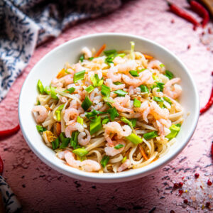 80. Riisinuudlid krevettidega / Shrimp rice noodles
